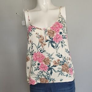 Saltwater Luxe Cropped Floral Tank, VGUC, Size L
